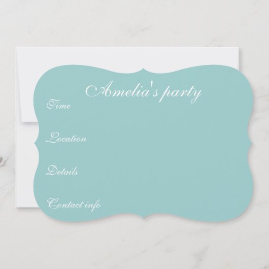 Pariser Eleganter Kronleuchter Save the Date (Rückseite)