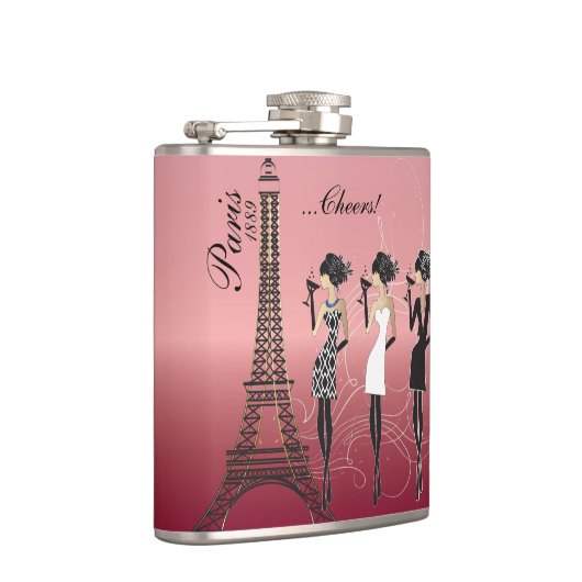 Pariser Feier - Rose Gold Flachmann (Rechts)