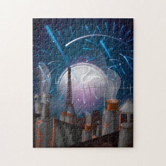 Pariser Feuerwerk Puzzle (Vertikal)