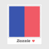 Pariser Flagge Aufkleber (Blatt)