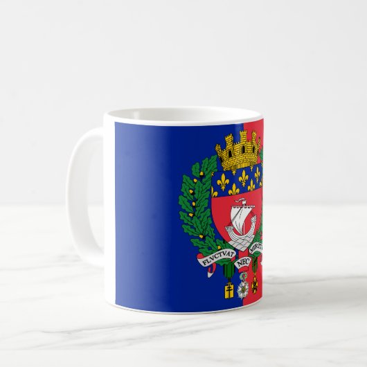 Pariser Flagge, Frankreich Tasse Kaffee (Vorderseite Links)