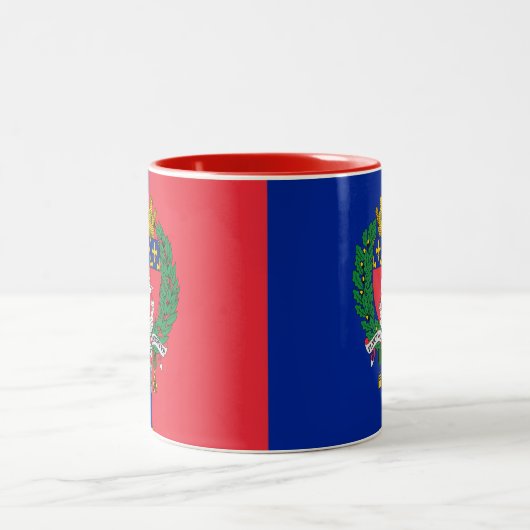Pariser Flagge, Frankreich Zwei-Tone-Tasse Zweifarbige Tasse (Mittel)