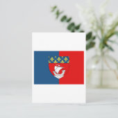 Pariser Flagge Postkarte (Stehend Vorderseite)