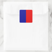 Pariser Flagge Quadratischer Aufkleber (Tasche)