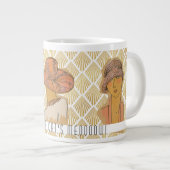 Pariser Flapper-Mode im Art-Déco-Stil Jumbo-Tasse (Vorderseite Rechts)