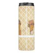 Pariser Flapper-Mode im Art-Déco-Stil Thermosbecher (Rückseite)
