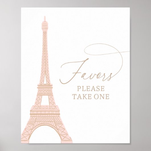 Pariser Französisch-Eiffelturm Lieblingszeichen Poster (Vorne)