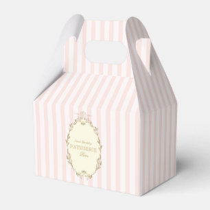Pariser Französische Patisserie Vintage Party Rosa Geschenkschachtel