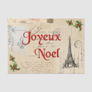 Pariser französische Postkarten Weihnachts-Tissue- Seidenpapier