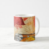 Pariser Frau: Eiffelturm Retro. Kaffeetasse (VorderseiteRechts)