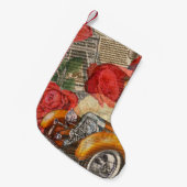 Pariser Frau: Eiffelturm Retro. Kleiner Weihnachtsstrumpf (Vorderansicht (hängend))