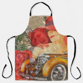 Pariser Frau: Eiffelturm Retro. Schürze (Vorderseite)