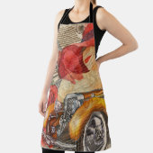 Pariser Frau: Eiffelturm Retro. Schürze (InSitu)