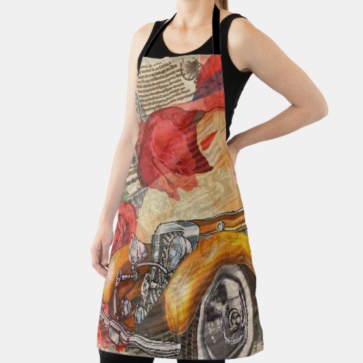 Pariser Frau: Eiffelturm Retro. Schürze (InSitu)