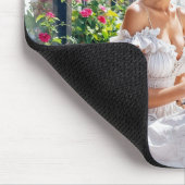 Pariser Frauen Eleganz: Pariser Caféstimmung Mousepad (Ecke)