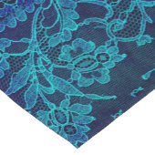 Pariser Frauenfeind Viktorianisch Gothic Navy Blue Kurzer Tischläufer (Ecke)