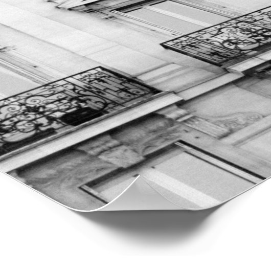 Pariser Gebäude-Poster Poster (Ecke)