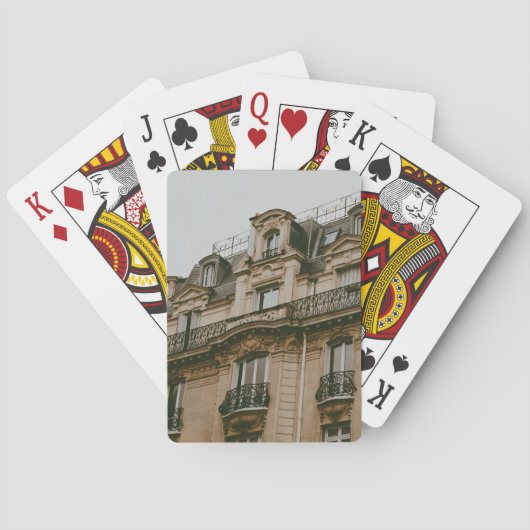 Pariser Gebäude Spielkarten (Rückseite)