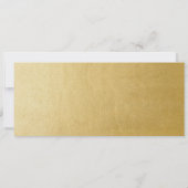 Pariser Geburtstagsparty Einladung Gold Paris Tick (Rückseite)