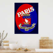 Pariser Gepäcksiegel 1925 Poster (Küche)