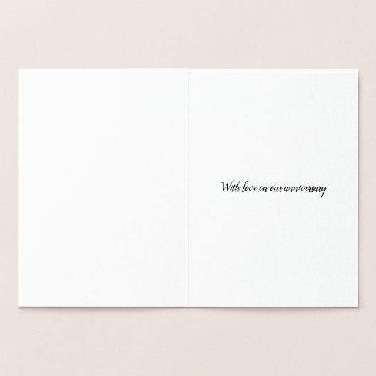 Pariser Gold- oder Silberfolienkarte - Custom Folienkarte (Innenseite)