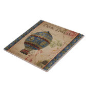 Pariser Heißluftballon-Keramik Fliese (Seite)