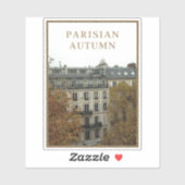 Pariser Herbst Aufkleber (Blatt)