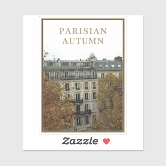 Pariser Herbst Aufkleber (Blatt)
