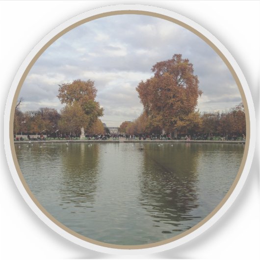 Pariser Herbst - v2 Aufkleber (Vorderseite)