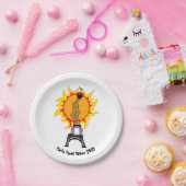 Pariser Hitzewelle 2019 Pappteller (Party)