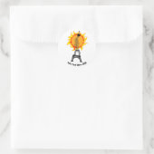 Pariser Hitzewelle 2019 Runder Aufkleber (Tasche)
