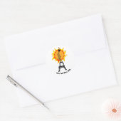 Pariser Hitzewelle 2019 Runder Aufkleber (Umschlag)