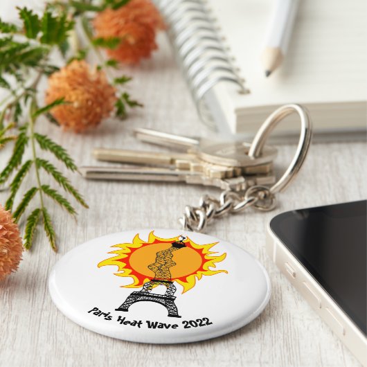 Pariser Hitzewelle 2022 Schlüsselanhänger (Seite)