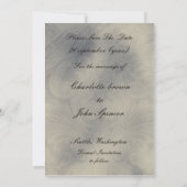 Pariser Hochzeit spart das Datum Save The Date (Rückseite)