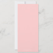 Pariser Hochzeits-Einladungs-Eiffelturm-Rosa Einladung (Rückseite)