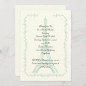 Pariser Hochzeitsfeier Eiffelturm Brautparty Einladung (Vorne/Hinten)