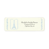 Pariser Hochzeitsfeier, hellblaues Eiffelturm-Elfe (Vorne)