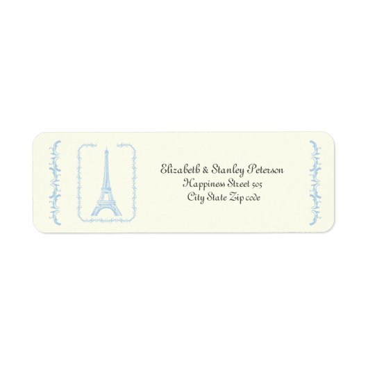 Pariser Hochzeitsfeier, hellblaues Eiffelturm-Elfe (Vorne)