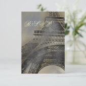 Pariser Hochzeitskarten 3,5 x 5 RSVP Karte (Stehend Vorderseite)