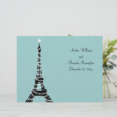 Pariser Hochzeitsprogramm (Stehend Vorderseite)