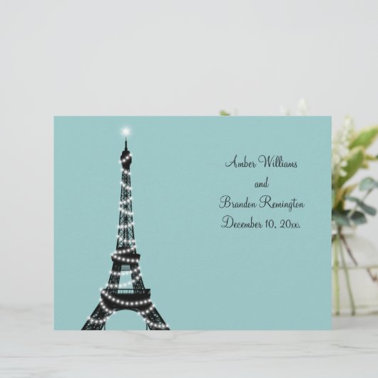 Pariser Hochzeitsprogramm (Stehend Vorderseite)