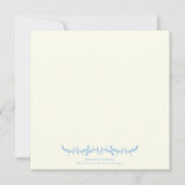 Pariser Hochzeitsreise mit dem Eiffelturm Einladun Einladung (Rückseite)