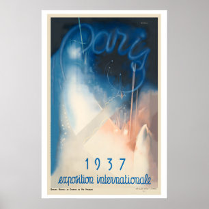 Pariser Internationale Ausstellung Frankreich Vint Poster