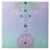 PARISER JUWEL: WEICHER REGENBOGEN FLIESE (Vorderseite)