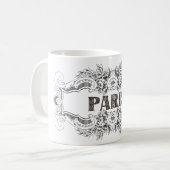 Pariser Kaffee-Tasse Kaffeetasse (Vorderseite Links)