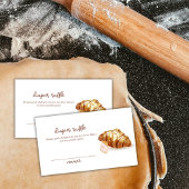 Pariser Konditorei Croissant Diaper Raffle Baby Du Begleitkarte