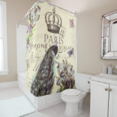 Pariser Kronenpfau Duschvorhang (Beispiel)