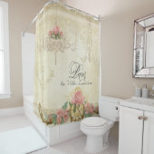 Pariser Kronleuchter der Pariser Rose Duschvorhang (Beispiel)