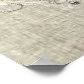 Pariser Kronleuchter-Schmetterlingvogel moderner V Poster (Ecke)