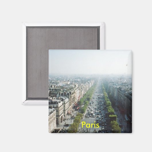 Pariser Kühlschrankmagnet (Vorderseite/Rückseite)